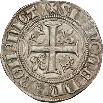Charles VI, blanc guénar 4e émission, Paris