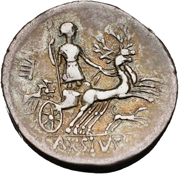Axsius, denier , Rome, 71 av. J.-C.