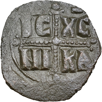 Michel IV ou milieu XIe siècle, follis anonyme, classe C, Constantinople, s.d. (c.1034-1041)