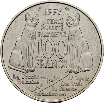 Ve République, 100 francs Malraux, 1997 Pessac