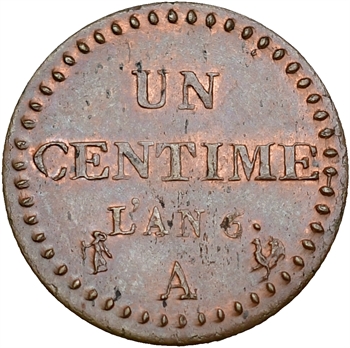 Directoire, un centime Dupré, An 6 Paris