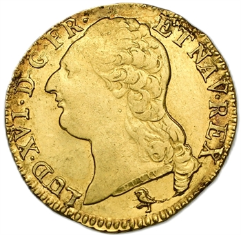 Louis XVI, louis d&rsquo;or à la tête nue, 1788, 1er semestre, Paris