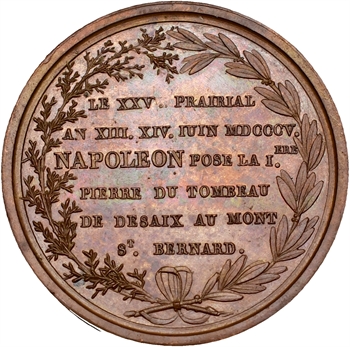 Premier Empire, pose de la première pierre du tombeau de Desaix, 1805 Paris