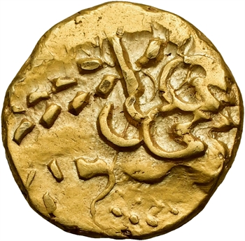 Ambiens, statère d&rsquo;or biface, c.80-50 av. J.-C.