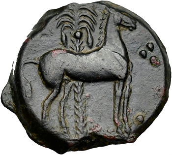 Zeugitane, petit bronze, Carthage, 400-350 av. J.-C.