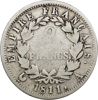 Premier Empire, 2 francs Empire, 1811 Paris