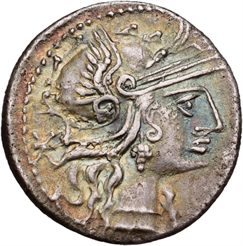 Minucia, denier, Rome, 133 av. J.-C.