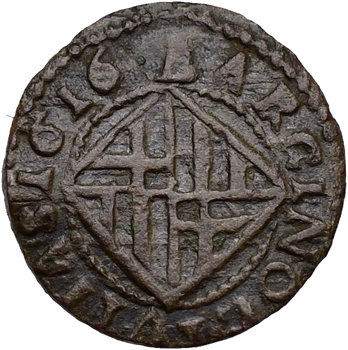 Catalogne, Philippe III, ardit, 1616 Barcelone