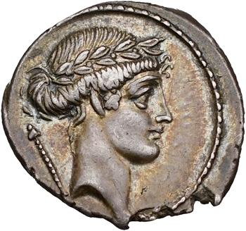 Pomponia, denier, Rome, 66 av. J.-C.