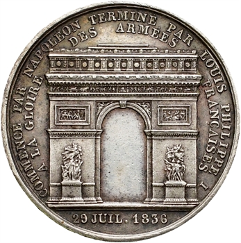Louis-Philippe Ier, inauguration de l&rsquo;Arc de Triomphe de l&rsquo;Étoile, 1836 Paris