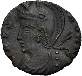 Urbs Roma, nummus, Constantinople, 347-348