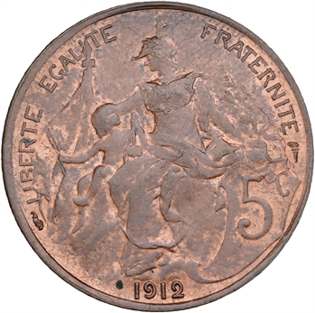 IIIe République, 5 centimes Daniel-Dupuis, 1912 Paris